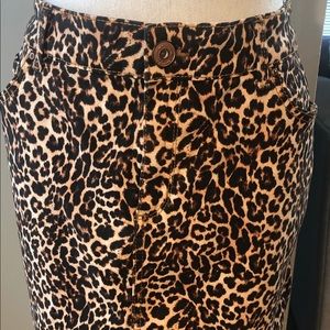 INC International Concepts Novelty Denim Skirt